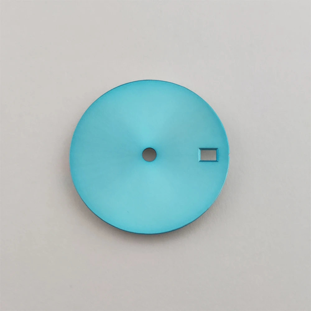 Solid Color Watch Dial with Single Calendar Window, Customizable 28.5mm Dial