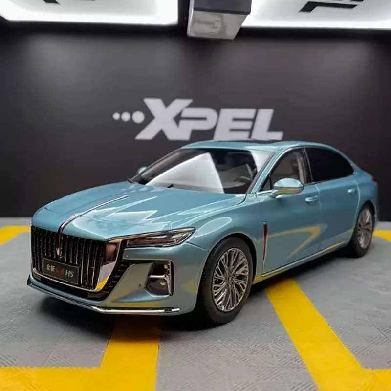 1:18 Scale 2023 New Hongqi H5 Sedan Alloy Simulation Car Model
