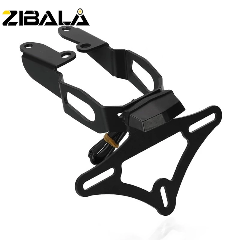 Z500 Z400 라이센스 플레이트 홀더 KAWASAKI Z250 Ninja 500 Ninja400 2019-2024 2025 리어 테일 LED 라이트 펜더 제거 브래킷