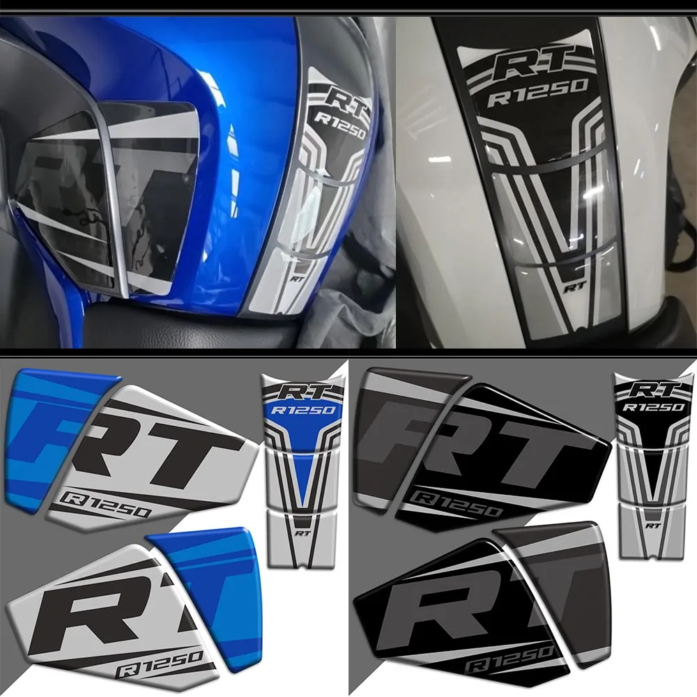 Motorcycle Sticker For BMW R1250RT R 1250 RT R1250 Tank Pad Stickers Decal Protection Wind Deflector Handguard