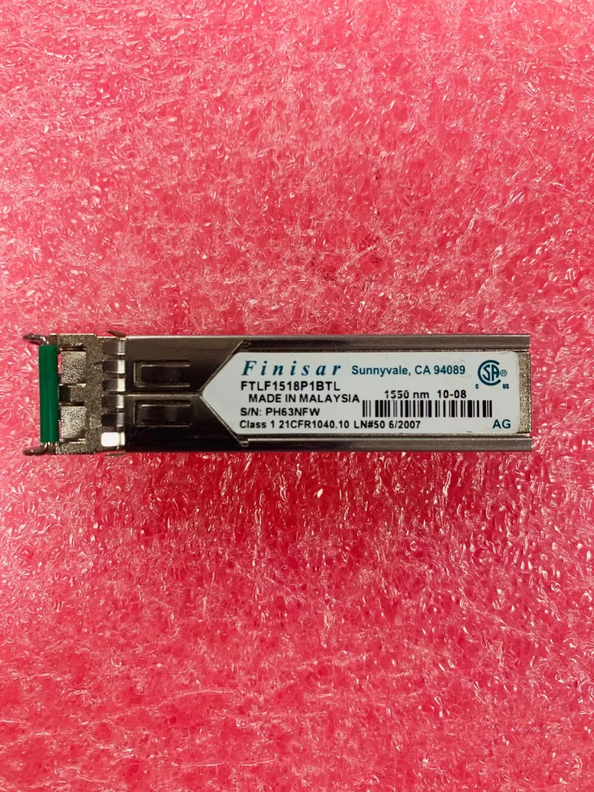 1PCS Finisar Optical Switch 1.25g 80km 1550NM SFP FTLF1518P1BTL 1.25GB Fiber Transceiver Network Adapter General Purpose Module