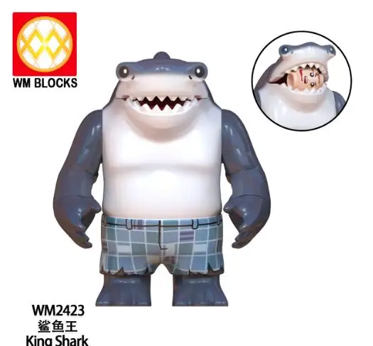 King Shark Building Figure Toys 8cm AliExpress