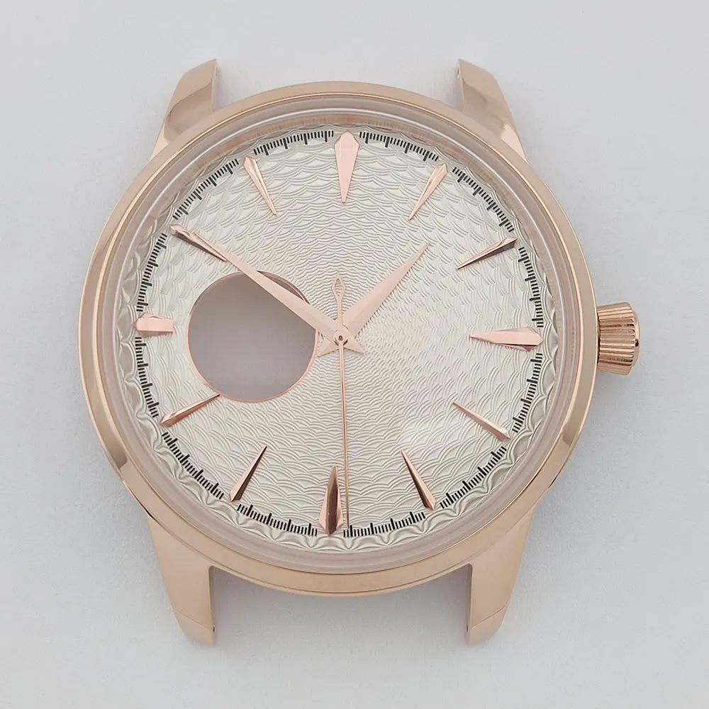 Elegant 40mm Stainless Steel Cocktail Watch Case with Dial