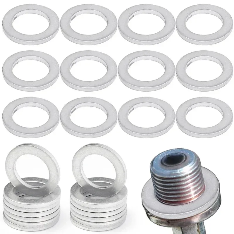 Aluminum Oil Drain Plug Crush Washers 14mm 94109-12000 for Honda Odyssey Accord Civic Crv Acura Mdx TL oil drain plug gasket oil drain plug seal washer
