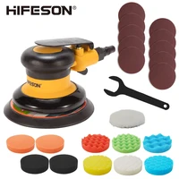 5 / 6 inch pneumatic sander for automobile paint maintenance derusting tool polishing random track palm grinder 1