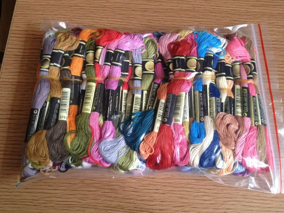 100 Skeins Thread Embroidery Cross Stitch Floss cross stitch kit embroidery hoop cross stitch tools cross stitch files peony embroidery kit cross stitch floss stickers