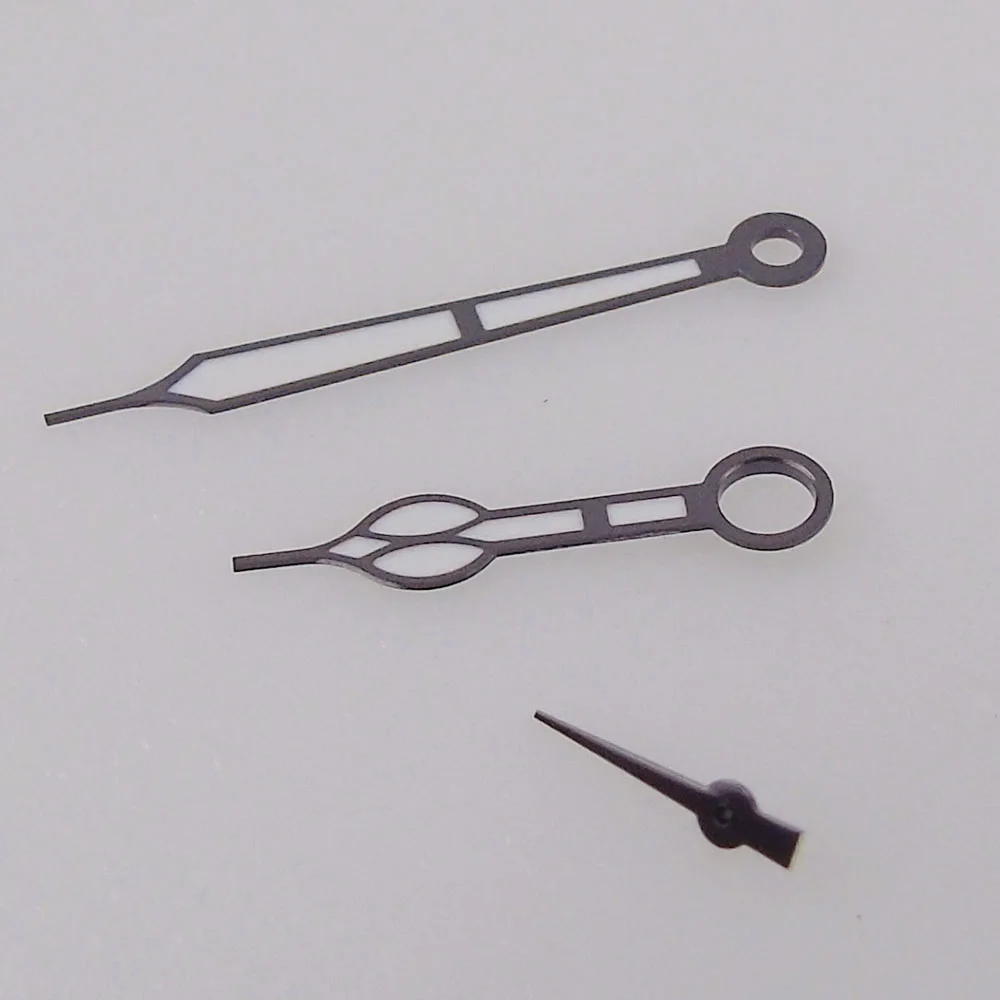 Light Black Watch Hand Needles fit ETA6497 6498 ST3600 Manual Hand Winding Watch Accessories Parts Set watch accessories