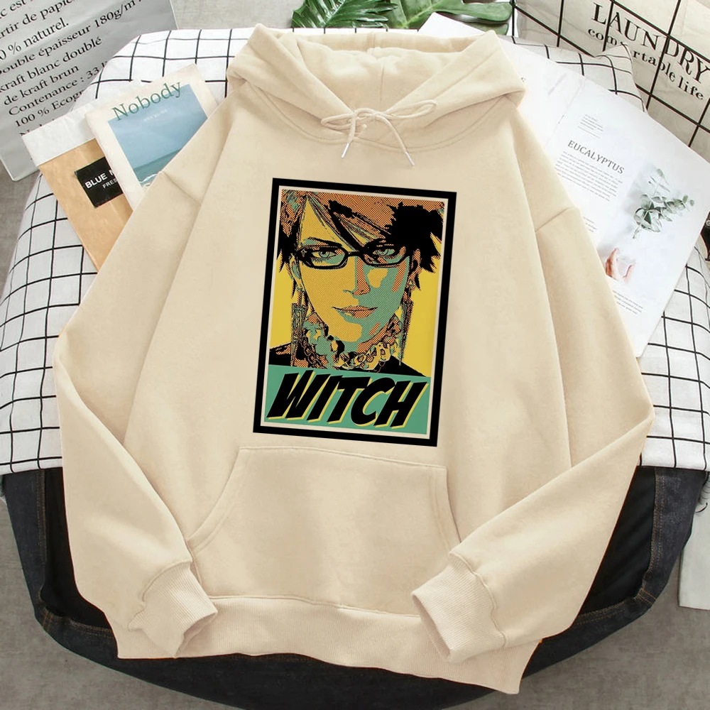 Felpe Con Cappuccio Bayonetta Donna Divertente Pile Anni '90 Y2K Cappuccio Estetico Hoddies Vestiti In Pile Femminile