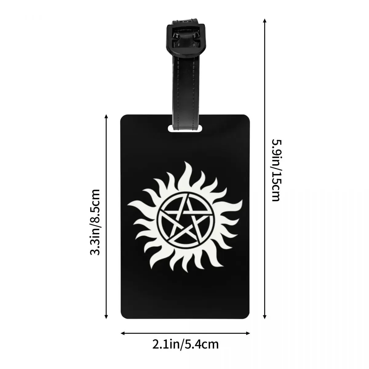 Supernatural Luggage Tag With Name Card Supernatural Winchester Dean Winchester Sam Cover ID Label for Travel Bag Suitcase 4