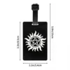 Supernatural Luggage Tag With Name Card Supernatural Winchester Dean Winchester Sam Cover ID Label for Travel Bag Suitcase 4