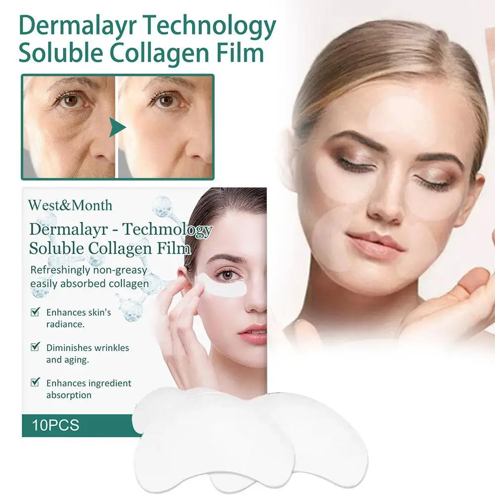 

Collagen Soluble Film Collagen Film Paper Soluble Facial Mask Eye Mask Anti Aging Anti Wrinkle Firming Lifting Face Moisturizing