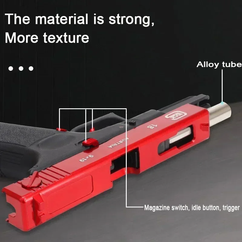 Toy guns The G18 Alloy Toy Fires Plastic Bullets with Great Power and A Long Range Toy Gun Gift for Children&rsquo;s Birthdays