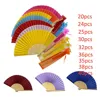 40/36/20Pcs Foldable Hand Fan Customized Logo Wedding Party Bridesmaids Gift 24/25/30/32pc Child Christening Favors Fans 1