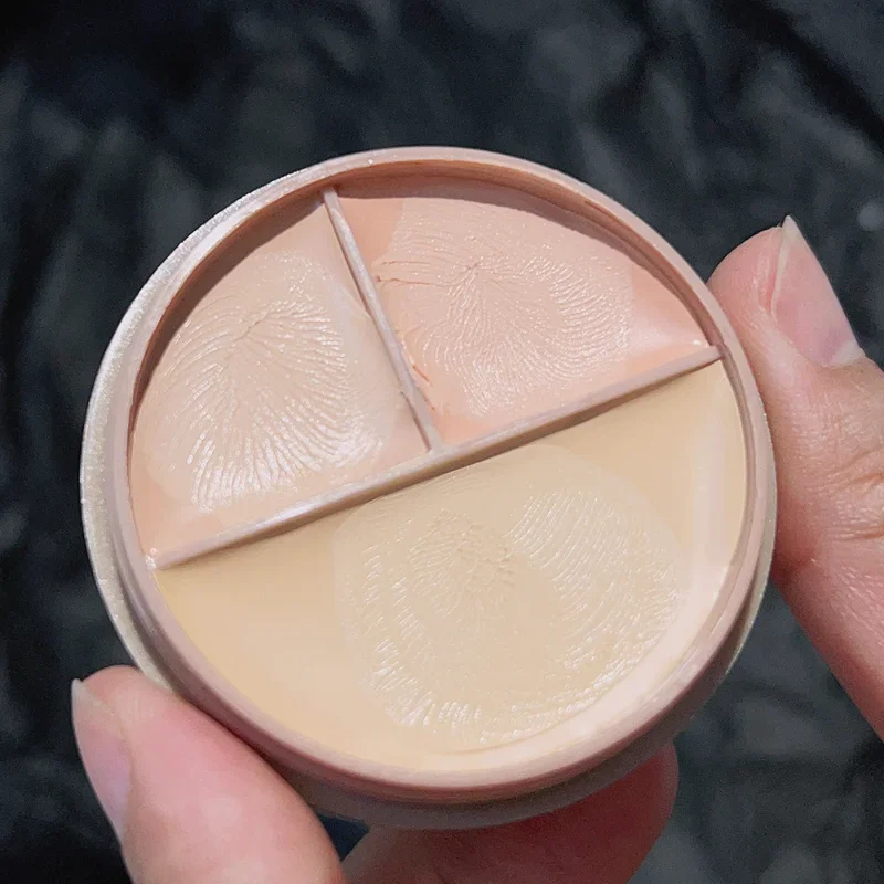 Face Concealer Palette 3 Colors Moisturizing Matte Concealer Foundation Cream Makeup Cometics