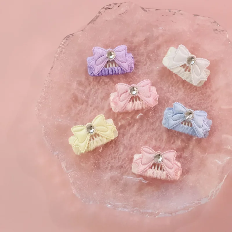 

New Butterfly Diamond Pet Hairpin Handmade Bb Clip Hairpin Long Hair Cat Maltese Dog Small Dog Princess Style Pet Supplies