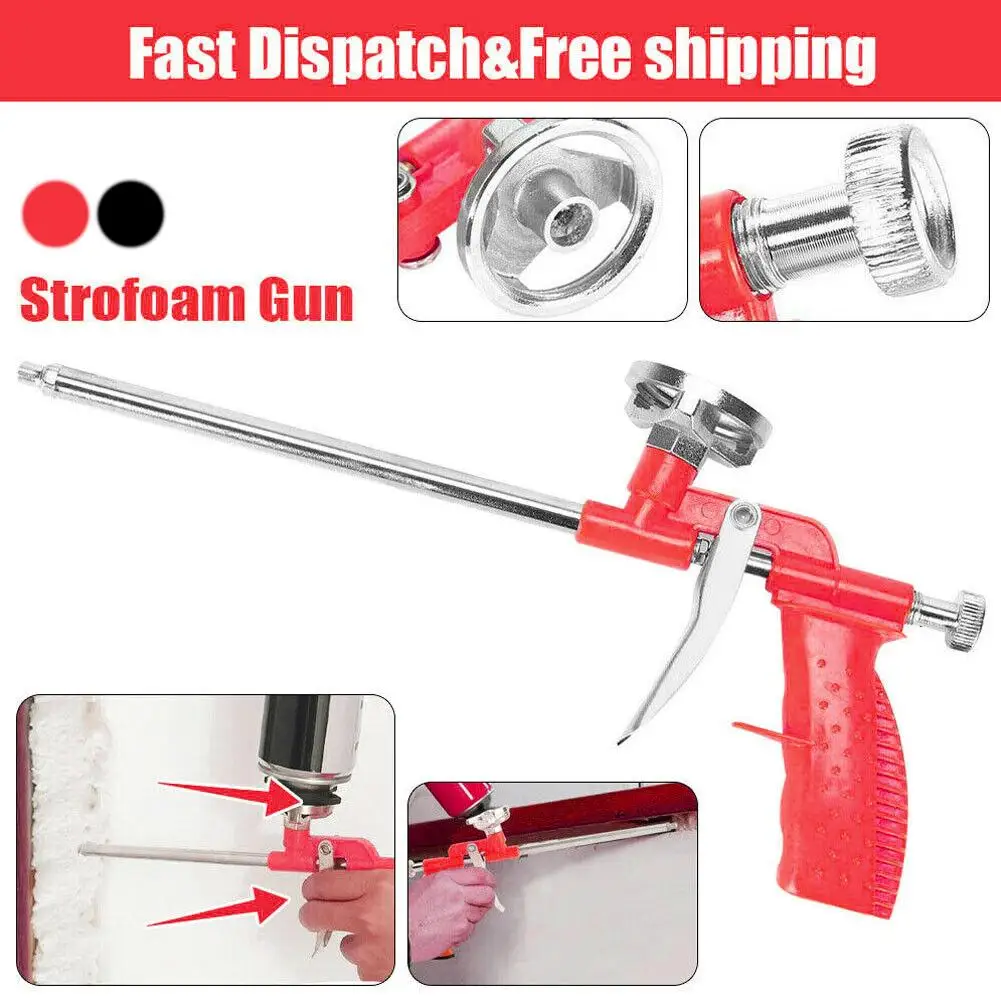 Professional spray foam gun pressure rod guide sealant gun for PU expanding foam precise heavy-duty application.