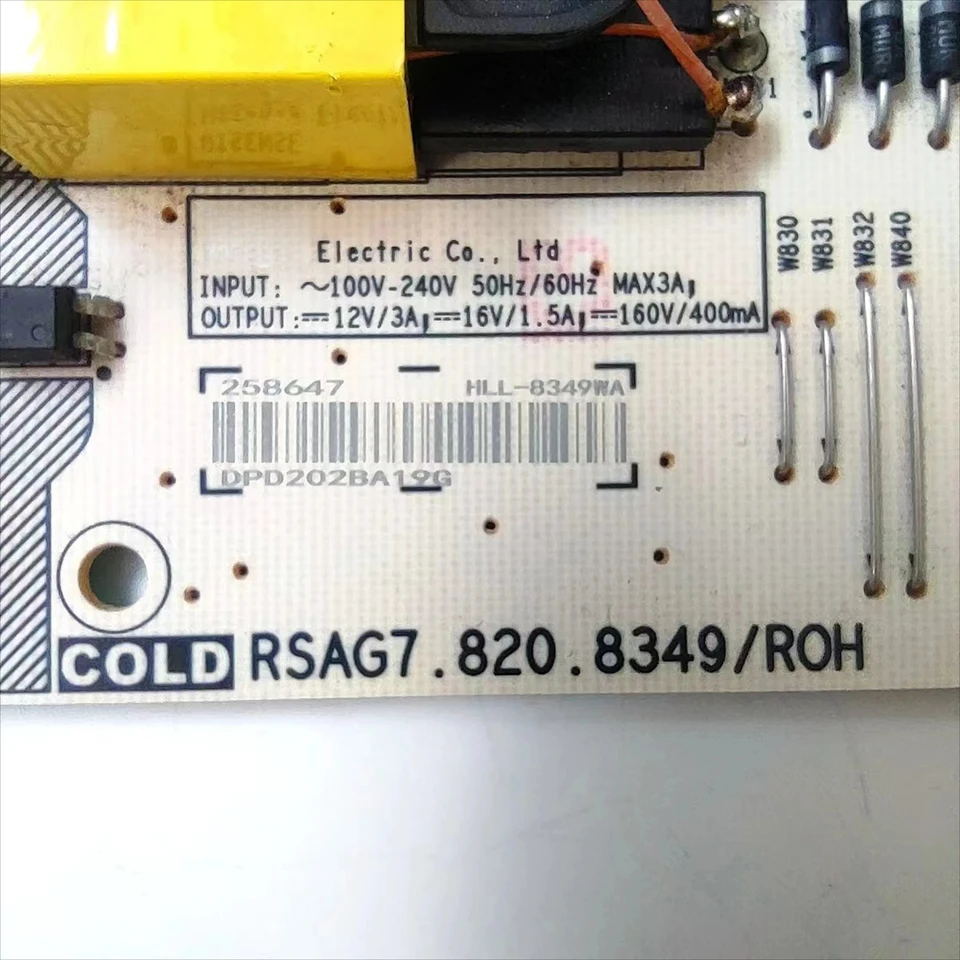 OEM für Hisense RSAG7.820.8718/ROH RSAG7.820.7748/ROH RSAG7.820.8349/ROH Netzteilplatine 2-polige TV-Teile  44
