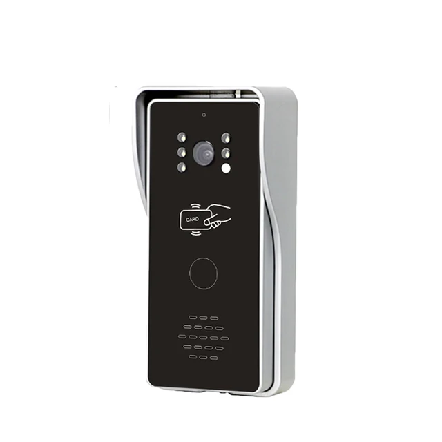 Homefong  RFID Video Intercom Wired Video Door Phone 7 Inch Monitor Outdoor Doorbell Panel Unlock Rainproof  HD Camera 5