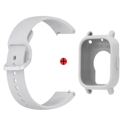 Premium Silicone Adjustable Watch Strap with Case Decoration - Single Color Replacement Wristband for Redmi 5 Lite (3)