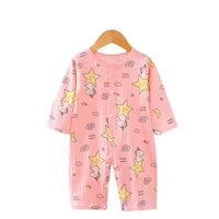 2024 New Autumn Baby Jumpsuit Cotton Long-sleeved Folio Climbing Clothing Boys Girls Pajamas Baby Romper Kids Loose Jumpsuits 6