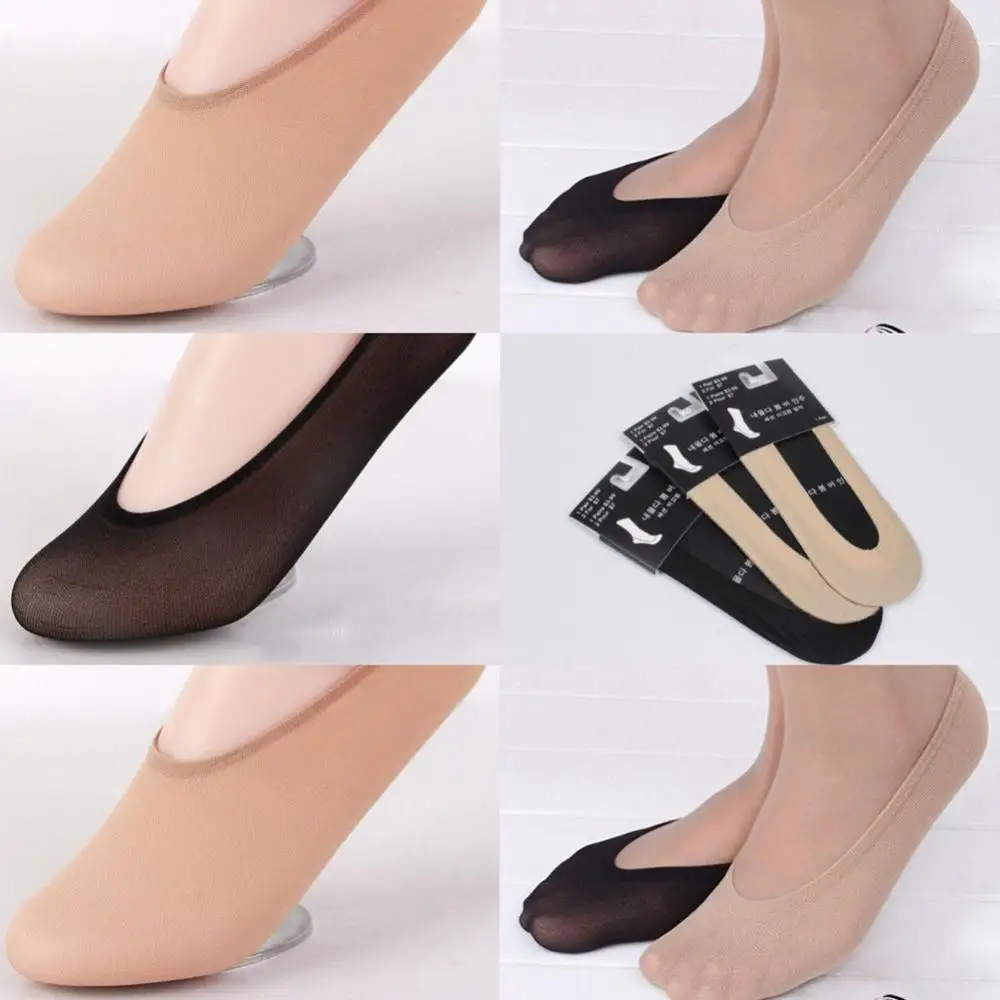 

Silky Breathable Silicone Anti-Slip Low Cut Invisible Summer Secret Socks Women's Daily wear