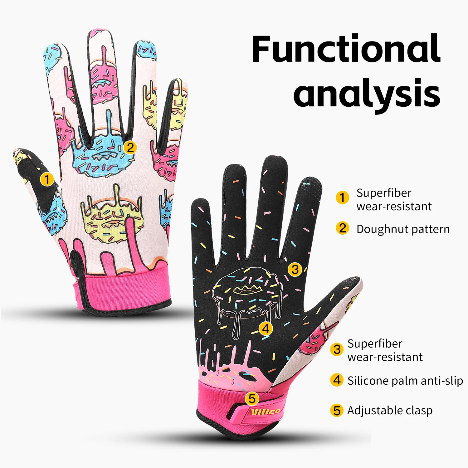 Cycling Gloves Touchscreen Full Finger Winter Gloves Waterproof Guantes Bike Skiing Motorcycle Riding Mountaineering Camping