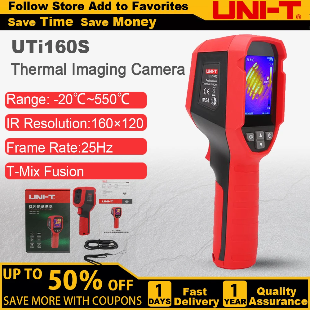 UNI-T UTi160S Thermal Imaging Camera,Thermal Infrared Image