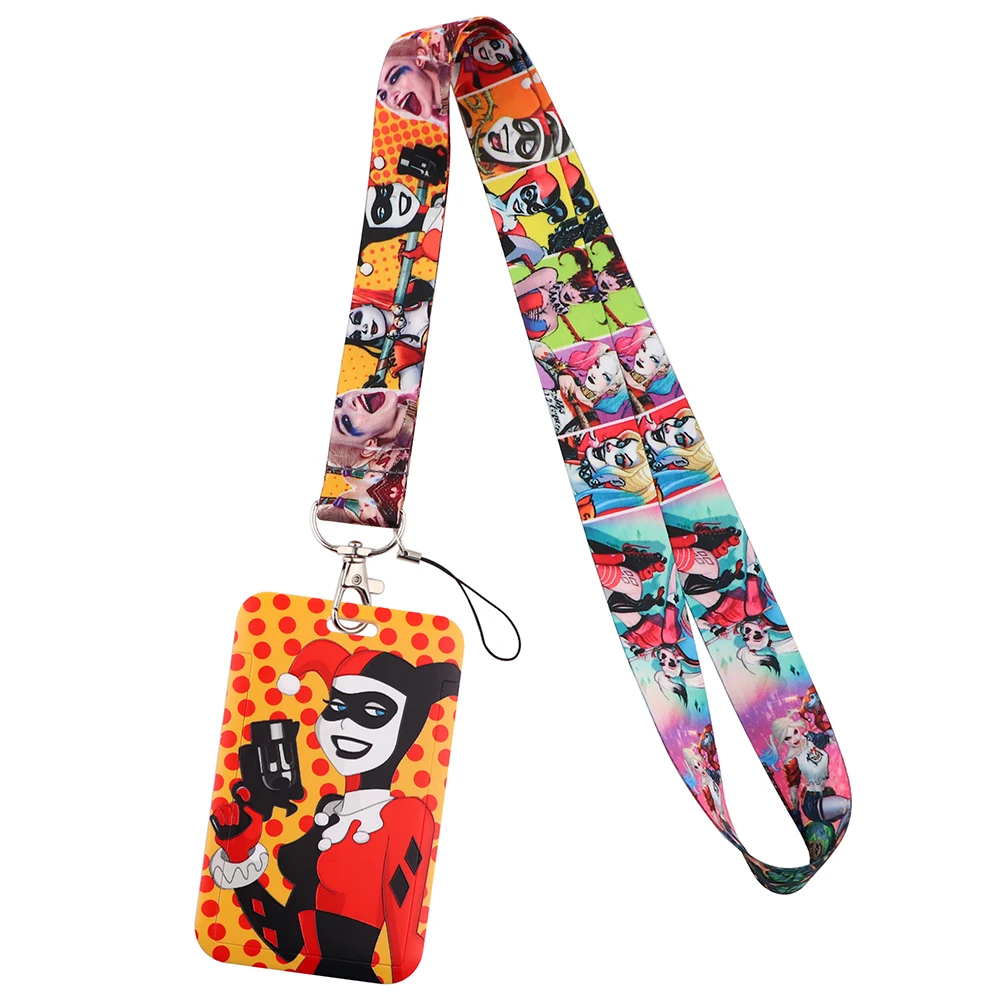 Er1723 Personaggi Dei Film Cool Women Porta Cordino Porta Carte Fan Appeso Al Collo Cellulare Cordino Badge Porta Carte Di Accesso Alla Metropolitana