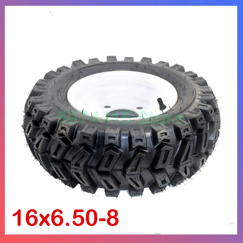16x6.5x8 Link Chains For Ice Snow The ROP Shop Tire Chains - Pair