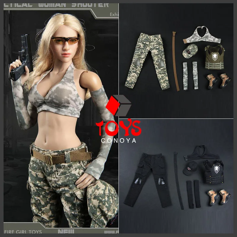 FG048 1/6 Scale Sexy Female Soldier Costume Tactical Girl Shooter