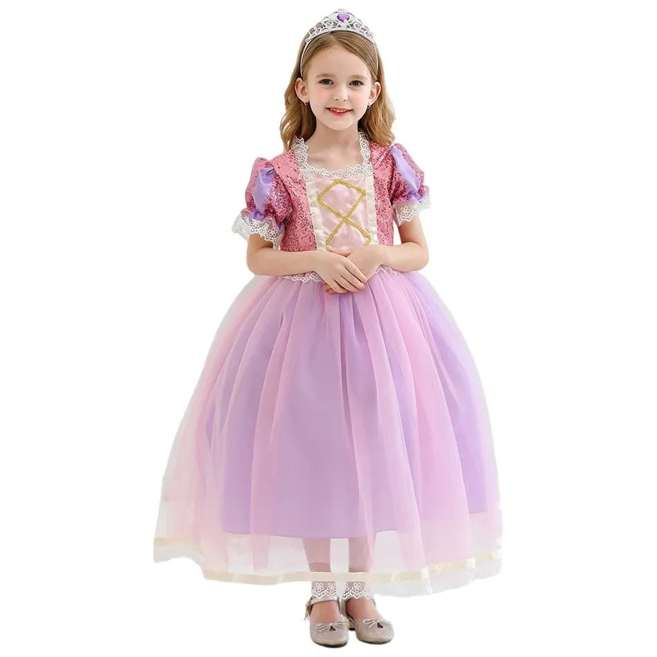 

3 To 10 Years Old Kids Dresses For Girls Cosplay Princess Halloween Carnival Party Masquerade Ball Performance Costume Summer