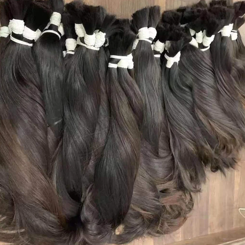Human Hair Bulk Braiding Hair Natural Human No Weft Unprocessed Vietnamese Extensions Bulk