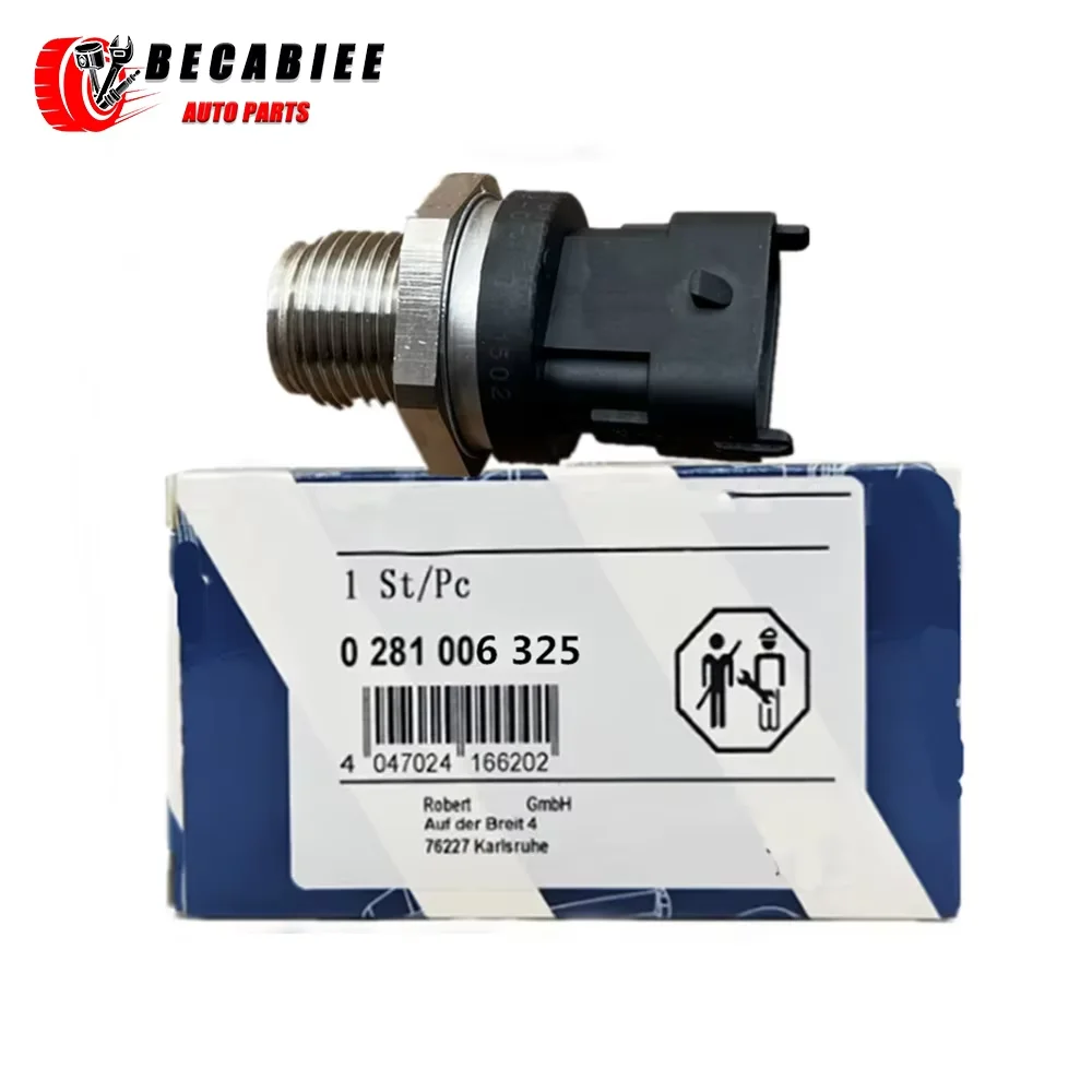 Pressure Transducer Sender OEM 0281006325 Original Fuel Rail Pressure Sensor Common Regulator for FFORD IVVECO VVW Constellation Delivery DDODGE