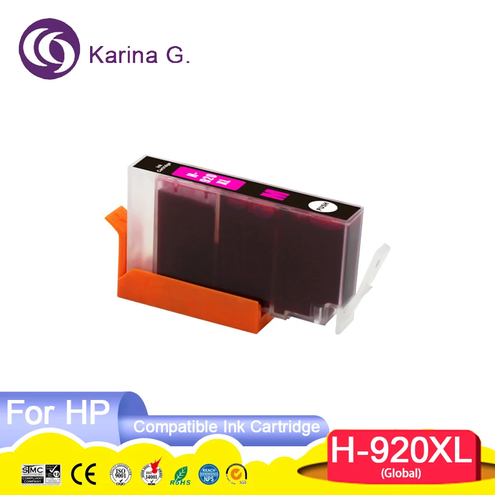 920XL 920 Premium Color Compatible Printer Inkjet Ink Cartridge for Officejet 6