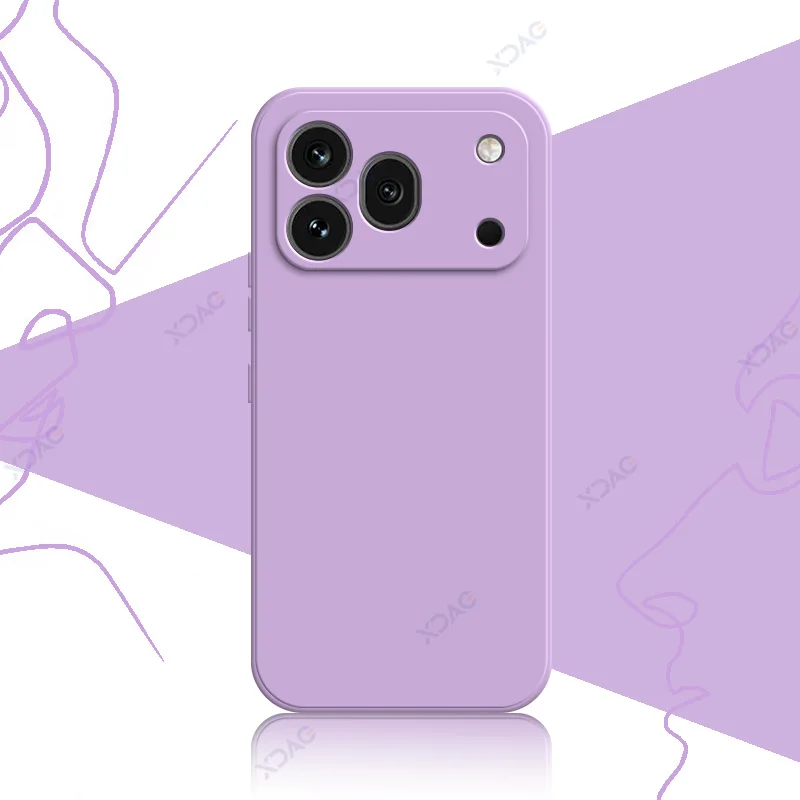 Minimalist Liquid Silicone Phone Case with Camera Protection and Slim Design