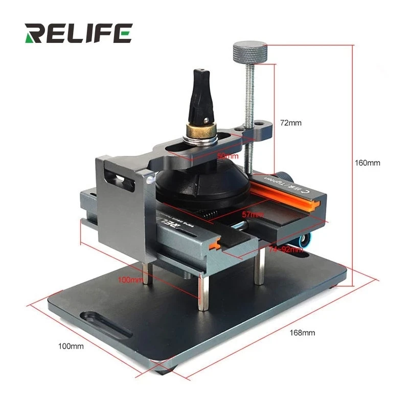 Relife Rl601s Mais a Remoção de Vidro Traseira Tela do Lcd Dishabmly 2-em1 Ferramenta de Remoção do Reparo do Telefone Móvel Braçadeira Giratória Fixa de 360 ° - Image 2