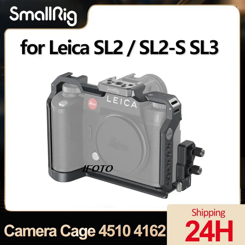 Gabbia Per Fotocamera Smallrig Per Leica Sl2 / Sl2-S Sl3 Con Supporto Per Scarpe Fredde Arca-Swiss Piastra A Sgancio Rapido 4510 4162 Lega Di Allumini