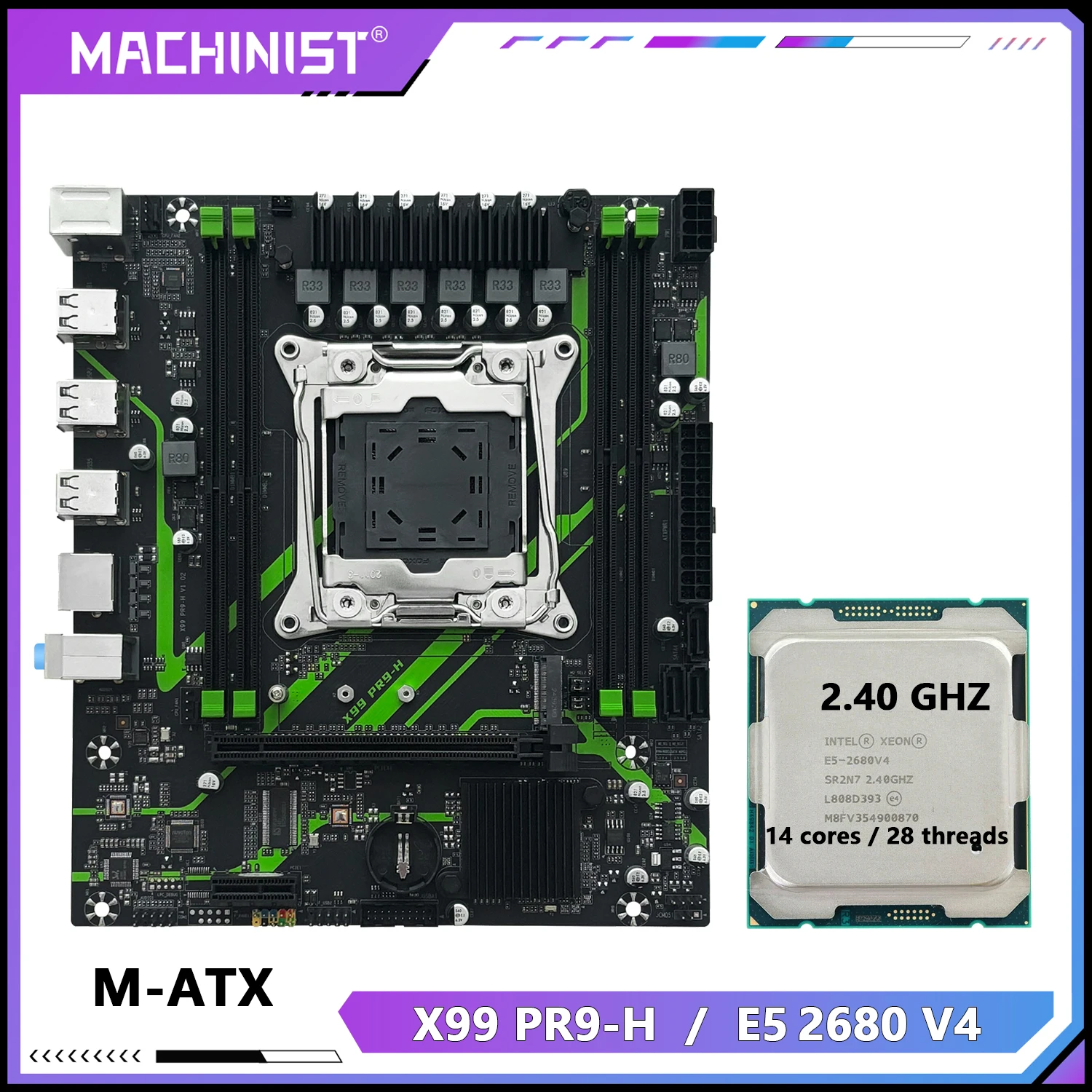 MAXHINISTX99MotherboardLGA2011-3KitSetXeonE52680V4/2650V4/2630V4CPUProcessorDDR4RAMMemoryNAMEM.2PR9-H-AliExpress