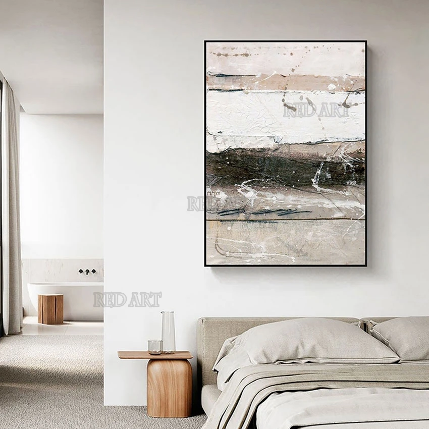 

Abstract Texture Canvas Oil Painting, 100% Hand Painted, Large, Ideal Frameless Wall Poster, Picture Artwork, Hotel Decor