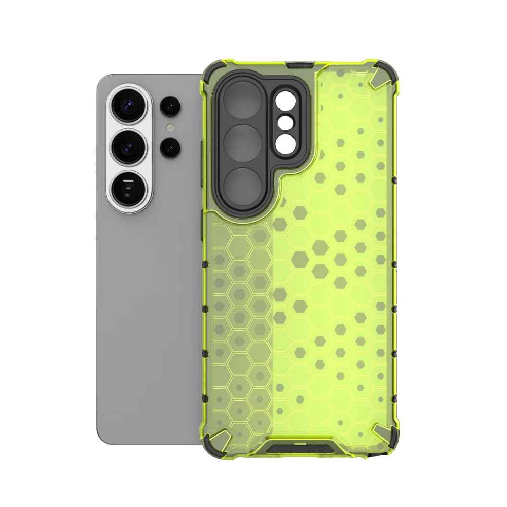 Wabenmuster Transparente Schutzhülle für Samsung S26 Ultra S25 S24 S23 S22 Plus Militärischer Stoßfester Schutz-Bumper – Detail 13