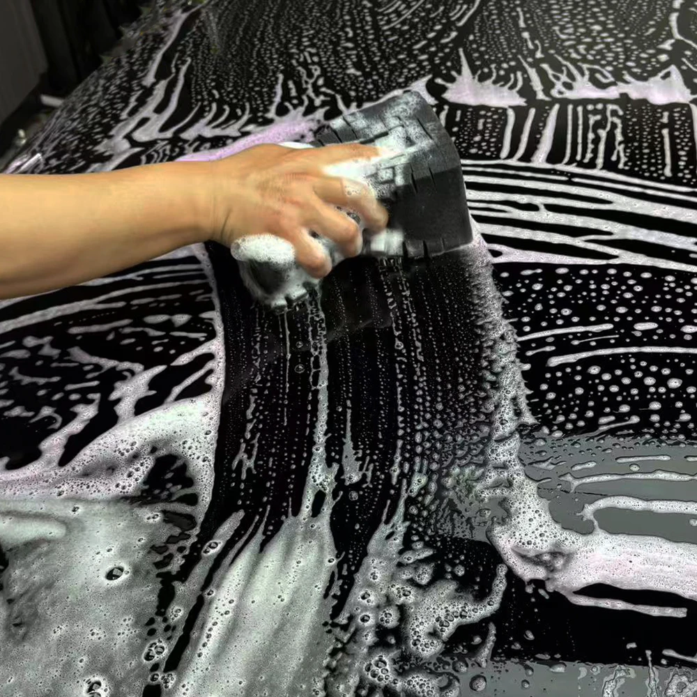 18*12*7.5cm Car wash sponge block car motorcycle cleaning supplies large size Honeycomb sponge brush dusting car cleaning tool 6