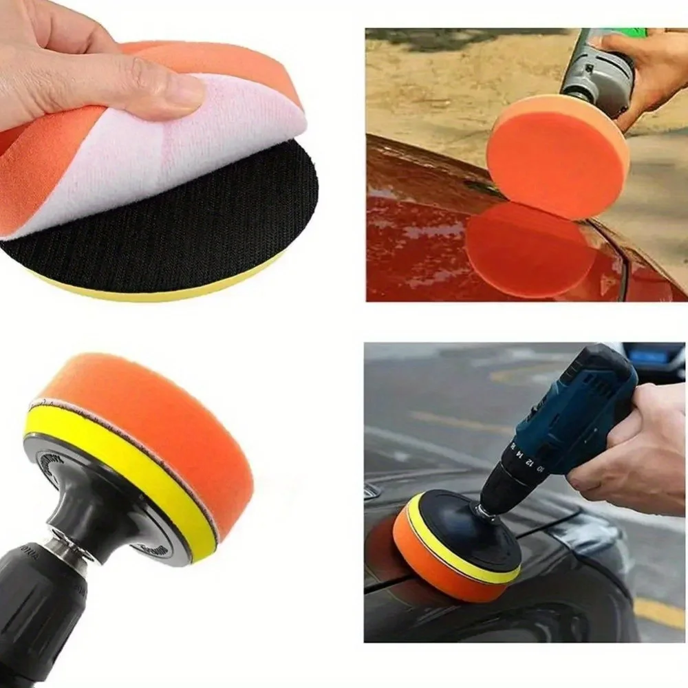 6pcs Car&Home Polishing Kit with Cordless Drill Attachment,Soft Wool Pads&Waxing Discs for Scratch Removal,Restoration,Detailing