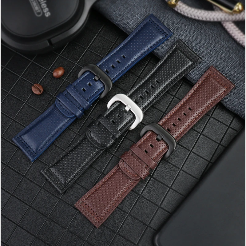 Cowhide Watchband for Seven Friday SF-M2/Q201/02/03 P3C/02