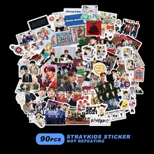 

90pcs/set KPOP Straykids Stickers To Help Home Decoration Cartoon Photostickers Decorativstickers New Korea Group Thank You Card