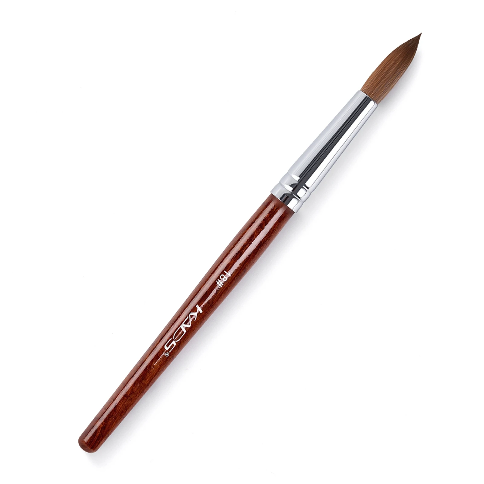 Kolinsky Sable Acrylic Nail Art Brush High Quality UV Gel Nail Brush Red Wood Handle Professional Manicure Tool DIY Nail Drawing 4