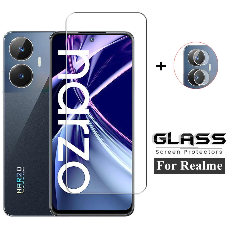 Full Gule Glass For Realme Narzo N55 Tempered Glass Realme Narzo N55
