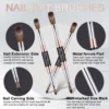 Shine Chance Acrylic Nail Brush, 100% Real Kolinsky Art Nail Brush for Acrylic Powder Application, Handmade Women Manicure Nail 2