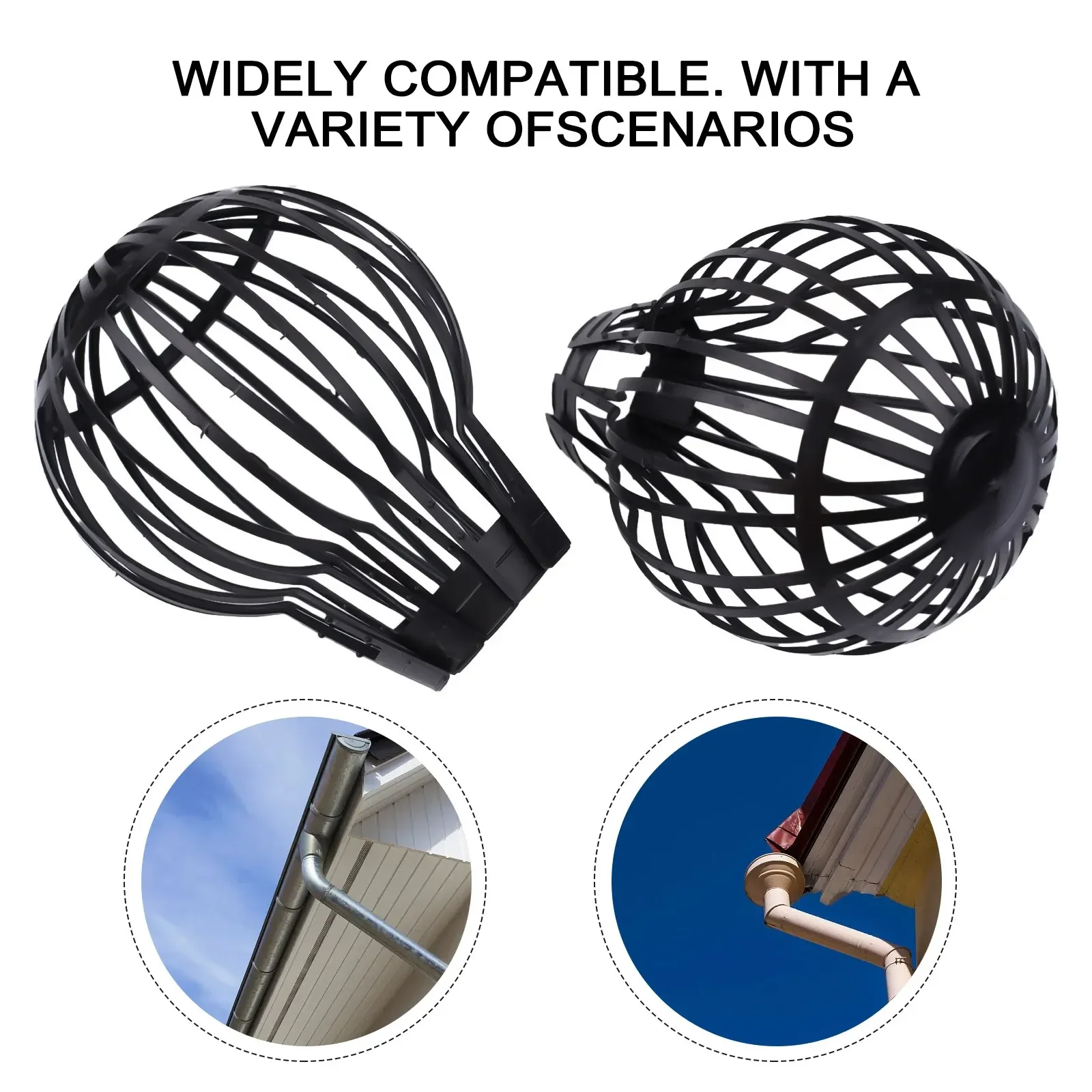 1/2/3pcs Roof Gutter Guard Floor Drain Downspout Filter Mesh