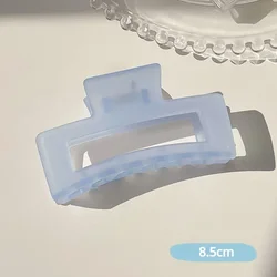 Elegant Transparent Hair Claw Clip for Women and Girls - 2023 Edition (Sky blue)