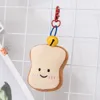 Croissant Plush Bread Pendant Creative Toast with Bell Squeaky Dog Toy Bite-resistant Interactive Plush Chew Toy Girl 5